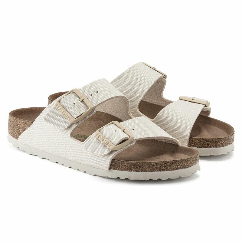 Arizona Birkenstock Vegan Micro Fiber Damske Biele | SK 5ILH